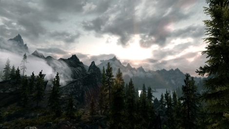 Skyrim's landscape is pretty fucking pretty.